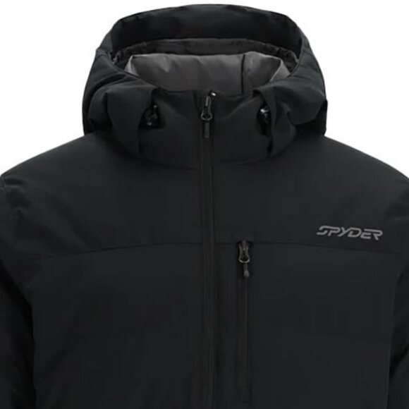 Spyder Men's Size XL Black Black Bromont Insulated Waterproof Winter Ski… - Picture 2 of 10